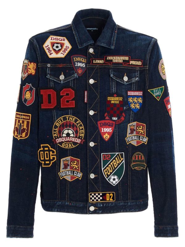 DSQUARED2: Jeansjacken - Jeansjacke - Blau