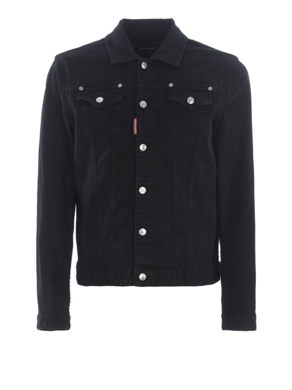 DSQUARED2: denim jacket - Icon stretch denim jacket