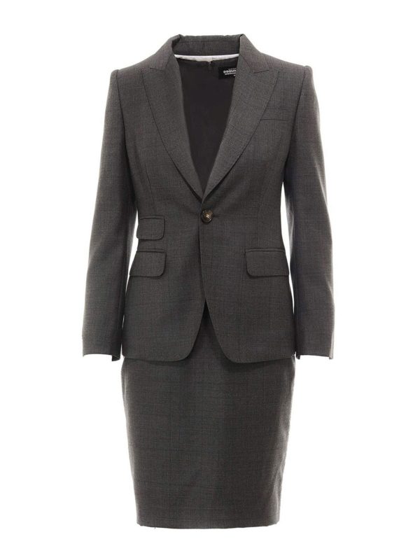 DSQUARED2: Vestidos de gala - Traje - Gris