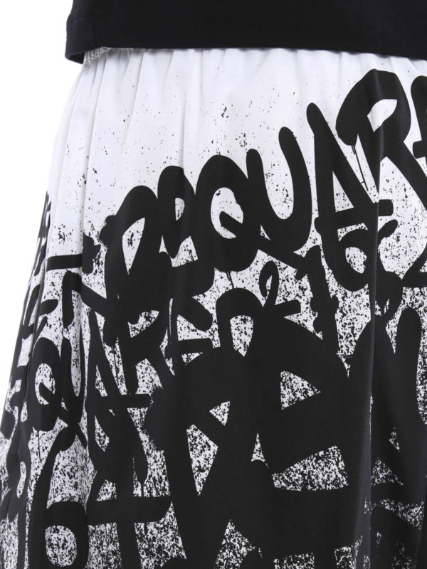iKRIX DSQUARED2: Graffiti print bermuda
