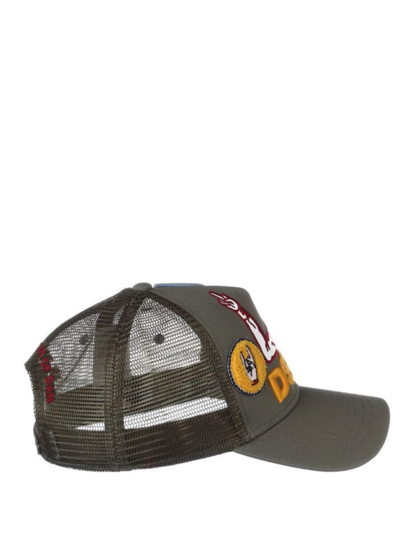 DSQUARED2: cappelli - Cappellino da baseball con patch
