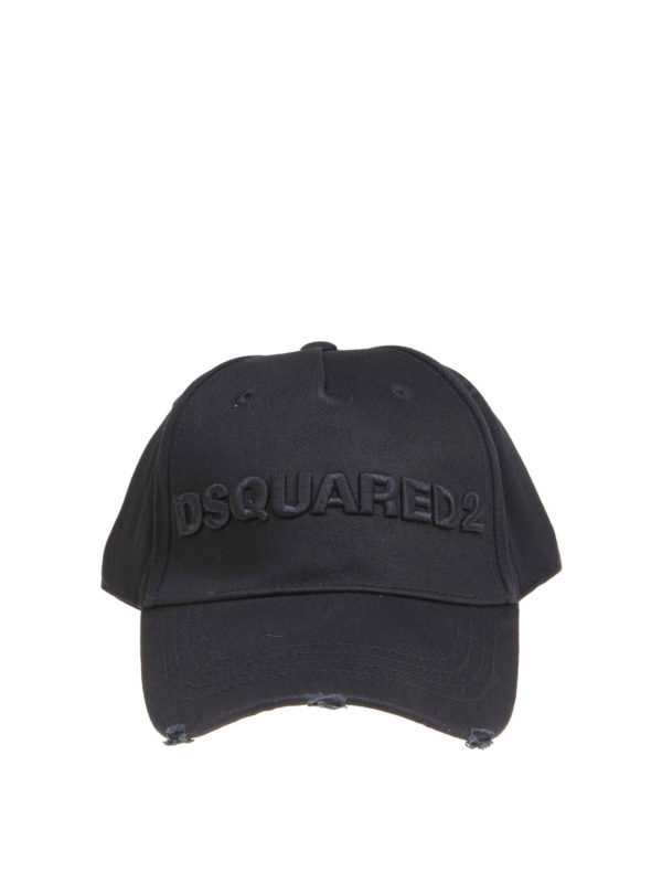 DSQUARED2: cappelli - Cappello da baseball nero