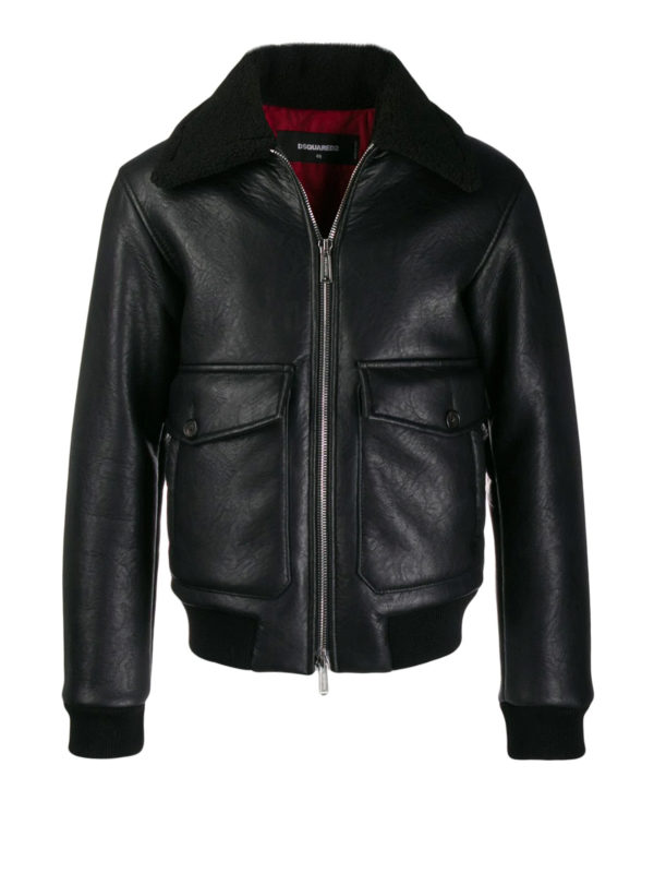 dsquared2-leather-jacket-black