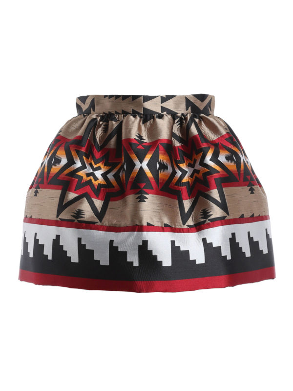 DSQUARED2: mini skirts - Aztec print mini skirt