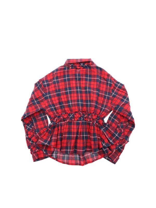 DSQUARED2: bluse online - Blusa rossa e blu check