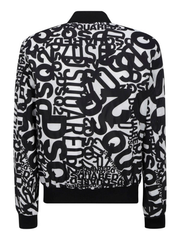 DSQUARED2: bombers online - Logo print bomber jacket