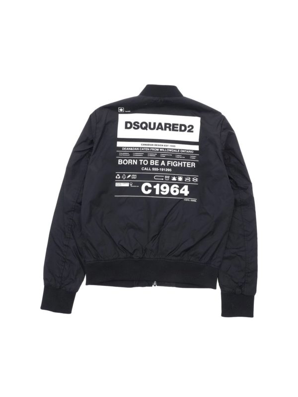 DSQUARED2: giacche casual online - Bomber Dsquared 2 C1964 nero