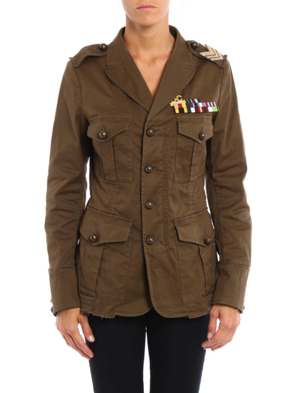 Dsquared2 Embellished military jacket - Women | S75BN0457S39021727