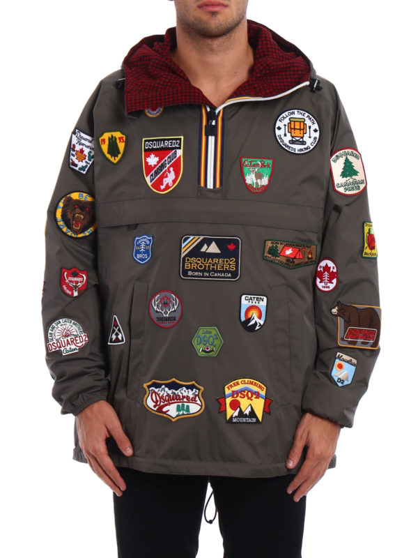 DSQUARED2: casual jackets online - K-Way patch reversible windbreaker