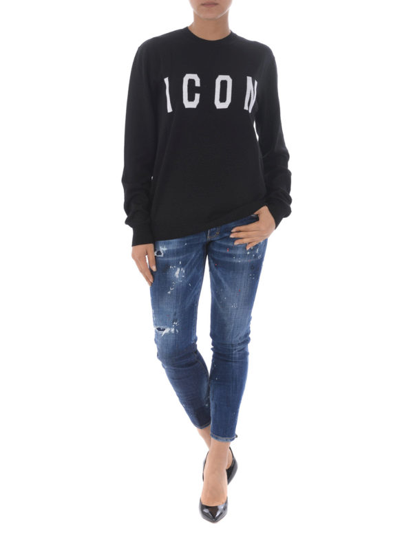 DSQUARED2: Pull col rond online - Pull Col Rond - Icon