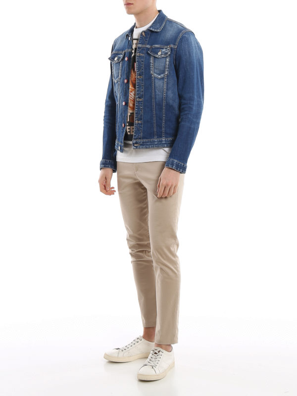 DSQUARED2: デニムジャケット online - デニムジャケット - Dan Jean