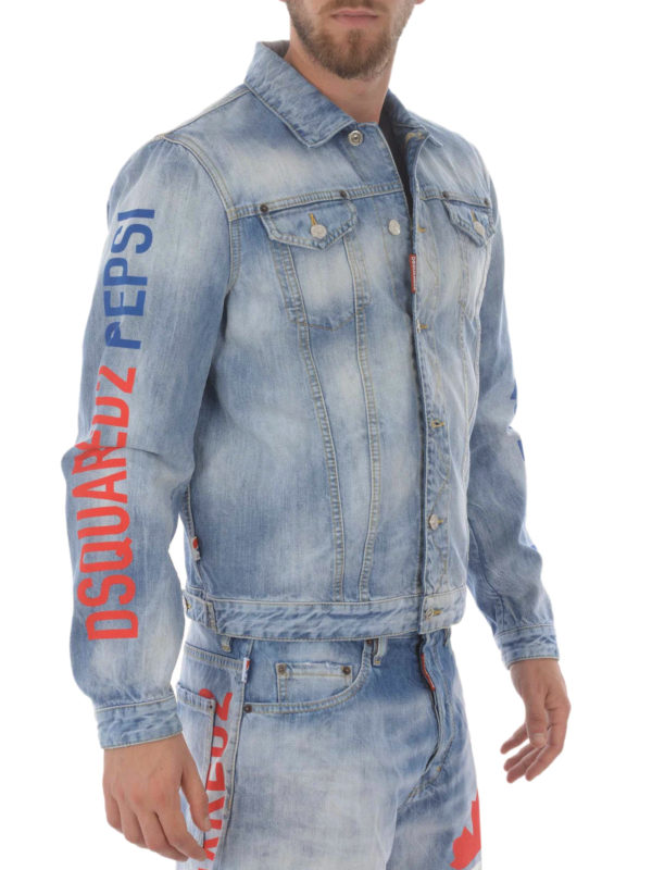 DSQUARED2: giacche denim online - Giacca Dsquared2 X Pepsi in denim