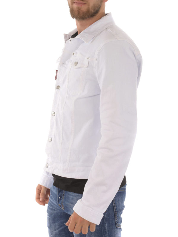 DSQUARED2: Jeansjacken online - Jeansjacke - Weiß