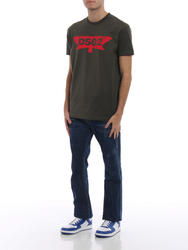 DSQUARED2: flared jeans online - Cropped Flare jeans