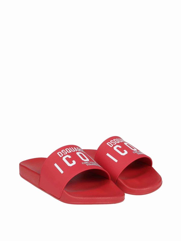 DSQUARED2: Chanclas de playa online - Chanclas - Icon