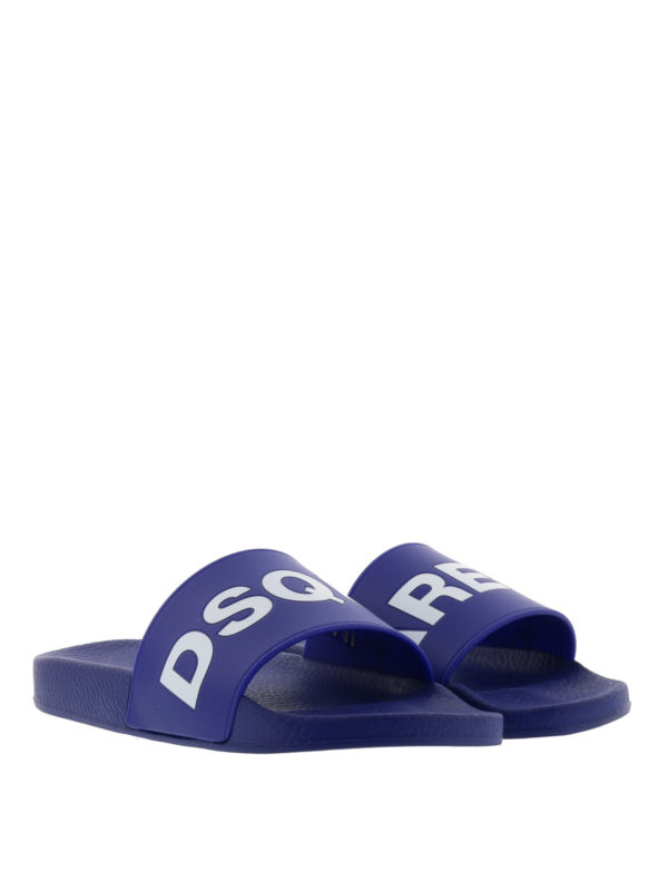 DSQUARED2: flip flops online - Logo flip flops