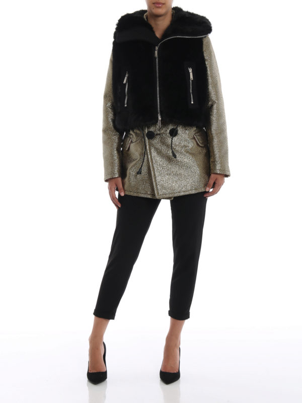 DSQUARED2: Pelz und Shearling online - Pelz - Schwarz