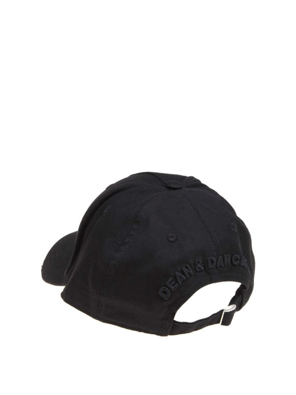 DSQUARED2: cappelli online - Cappello da baseball nero