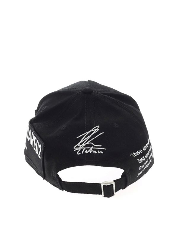 DSQUARED2: hats & caps online - Icon black baseball hat