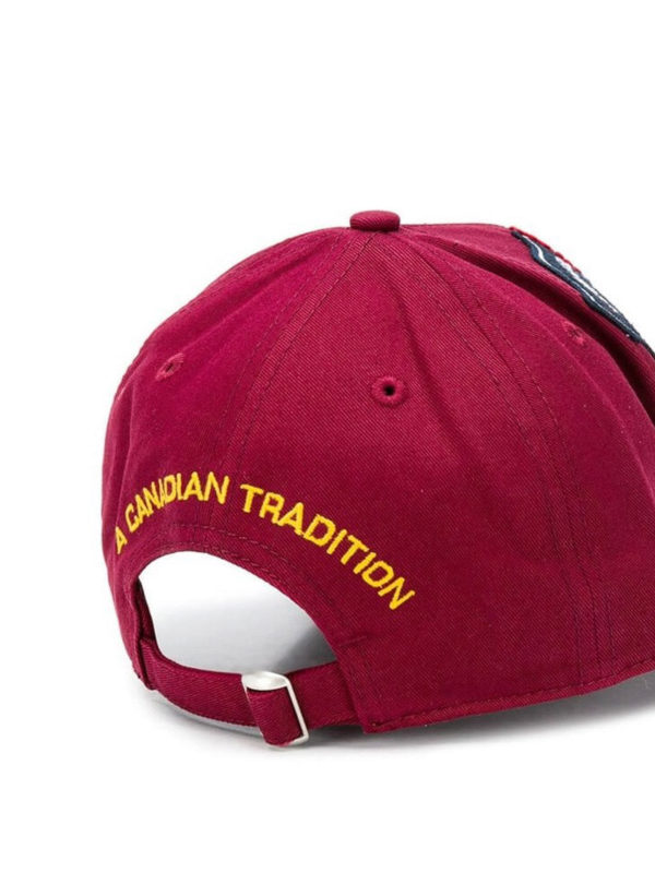 DSQUARED2: hats & caps online - Logo patch baseball cap