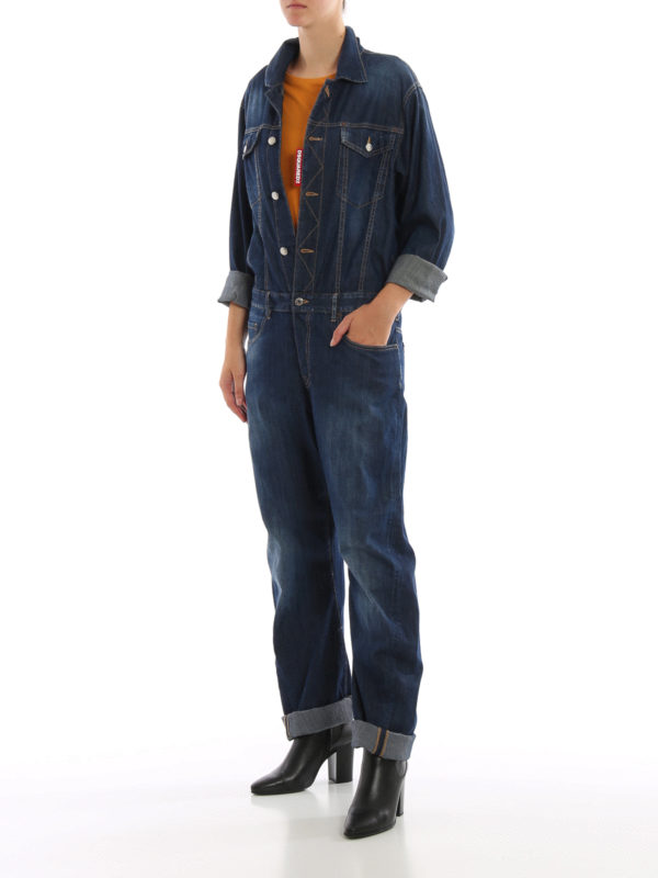 DSQUARED2: Combinaison-pantalons online - Combinaison - Foncé Délavé