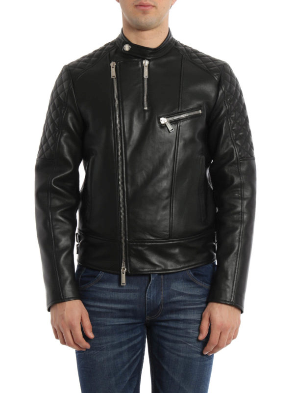 DSQUARED2: Lederjacken online - Biker leather jacket