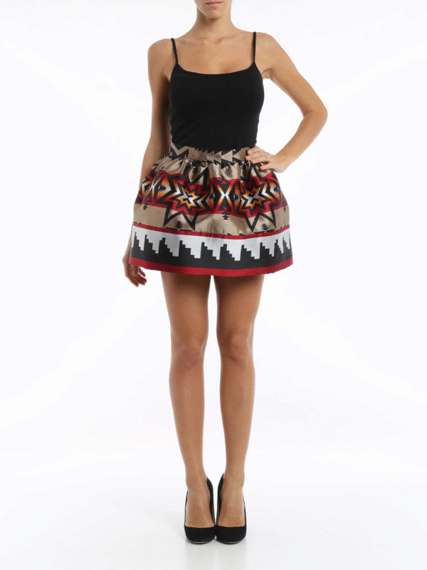 DSQUARED2: mini skirts online - Aztec print mini skirt