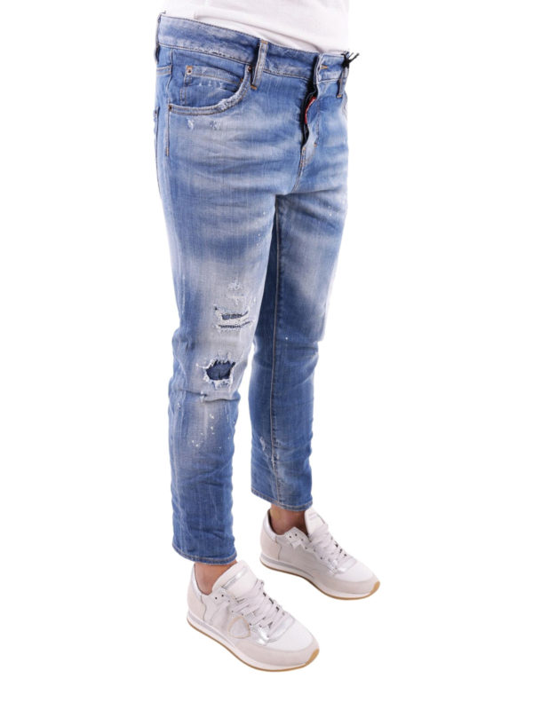 DSQUARED2: Straight Leg Jeans online - Cool Girl Cropped
