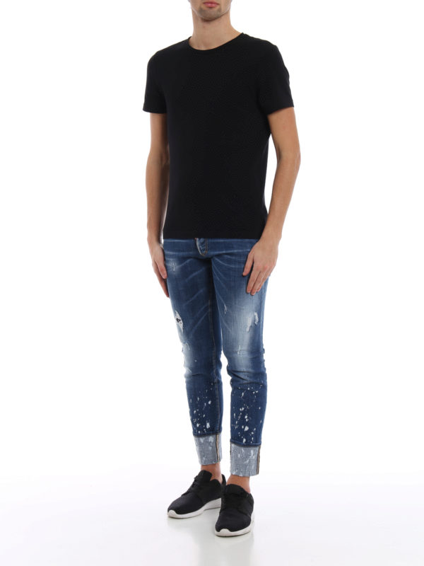 DSQUARED2: straight leg jeans online - Regular Clement jeans with turn-ups