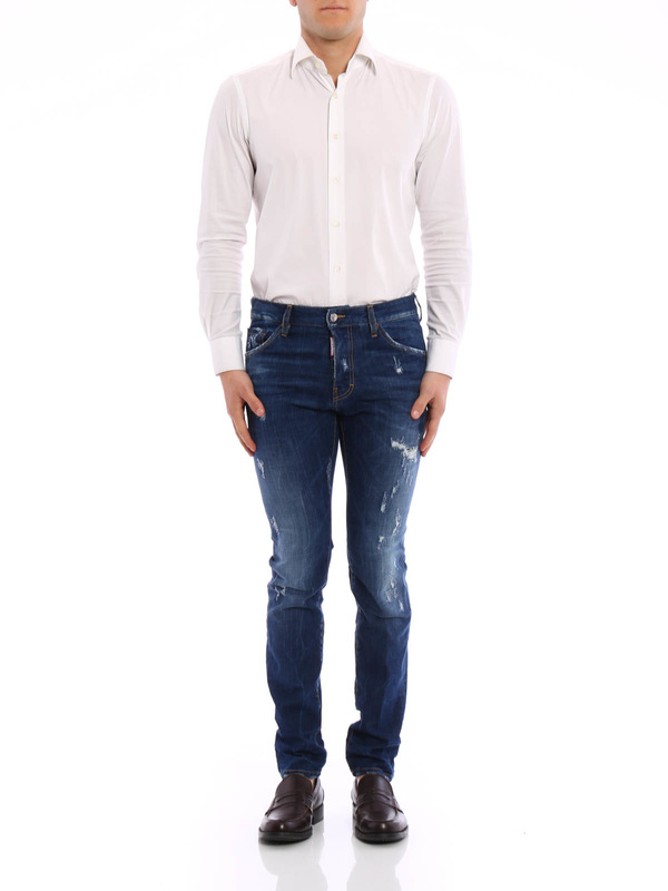 DSQUARED2: straight leg jeans online - Ripped jeans