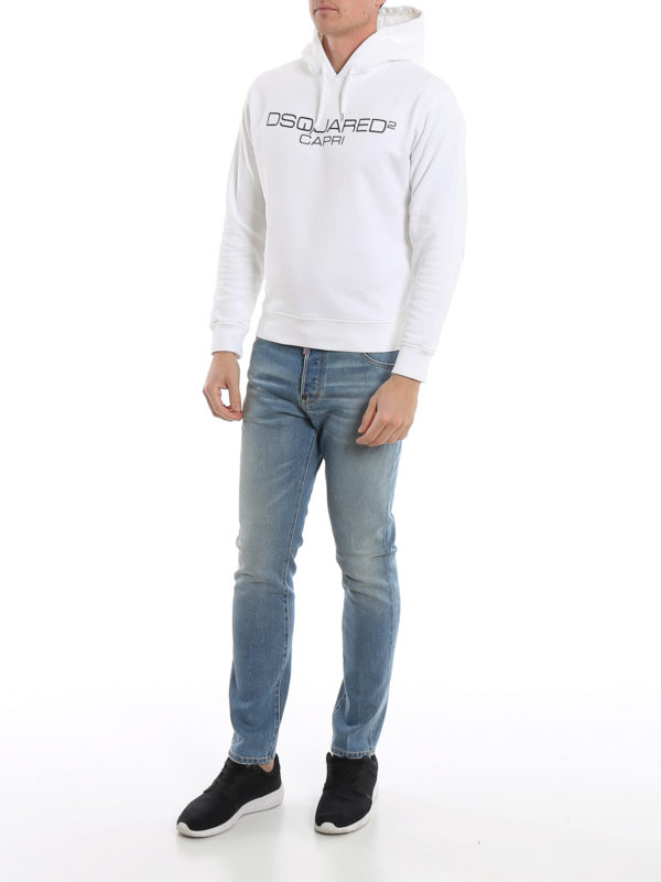 DSQUARED2: Sweatshirts und Pullover online - Sweatshirt - Weiß