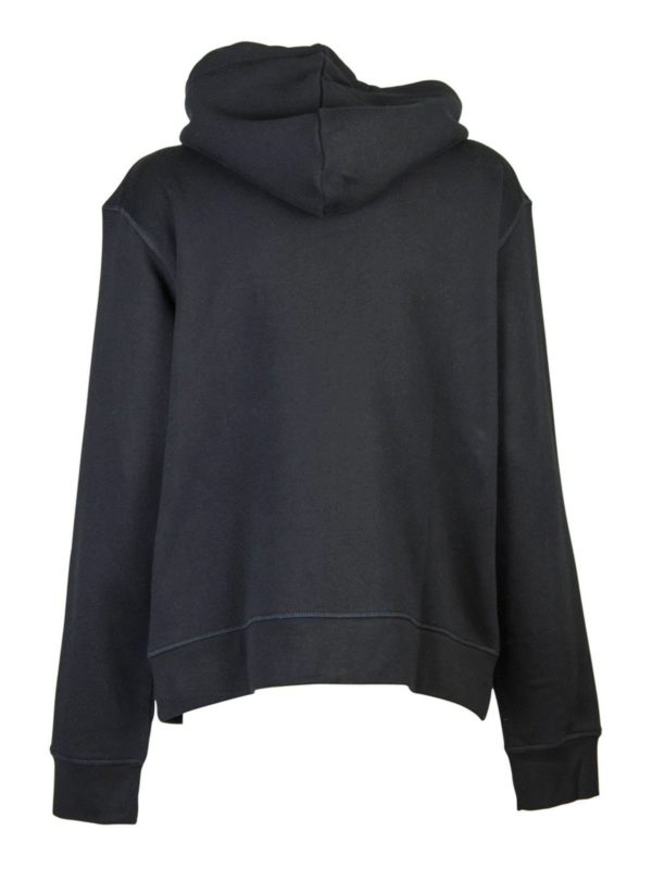 DSQUARED2: Sweatshirts & Sweaters online - I Heart D2 hoodie in black