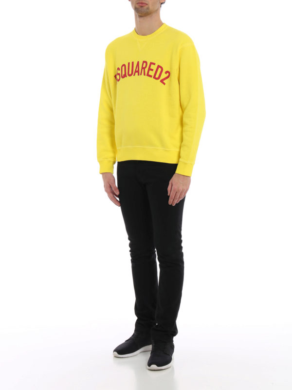 DSQUARED2: Sweatshirts und Pullover online - Sweatshirt - Gelb