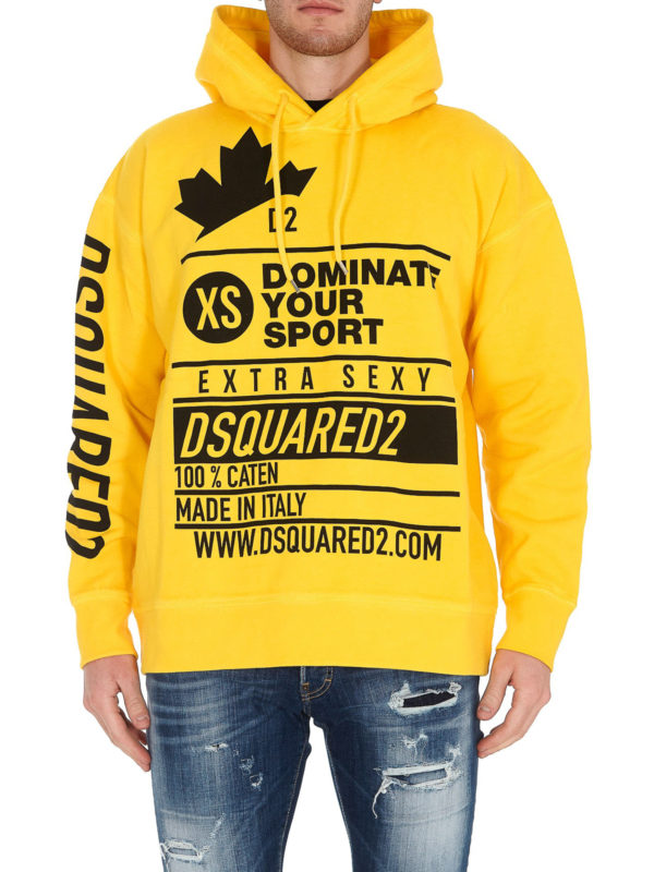 DSQUARED2: Sweatshirts & Pulls online - Sweat-Shirts - Jaune