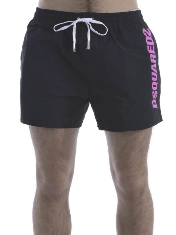 DSQUARED2: Swim shorts & swimming trunks online - Logo swim shorts