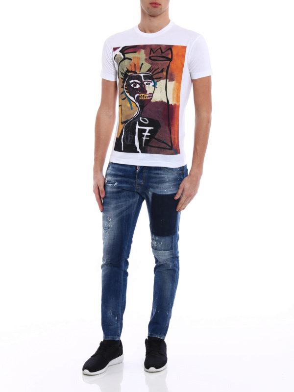 DSQUARED2: T-shirts online - T-Shirt - Basquiat