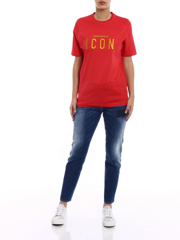 DSQUARED2: T-shirts online - T-Shirt - Rot