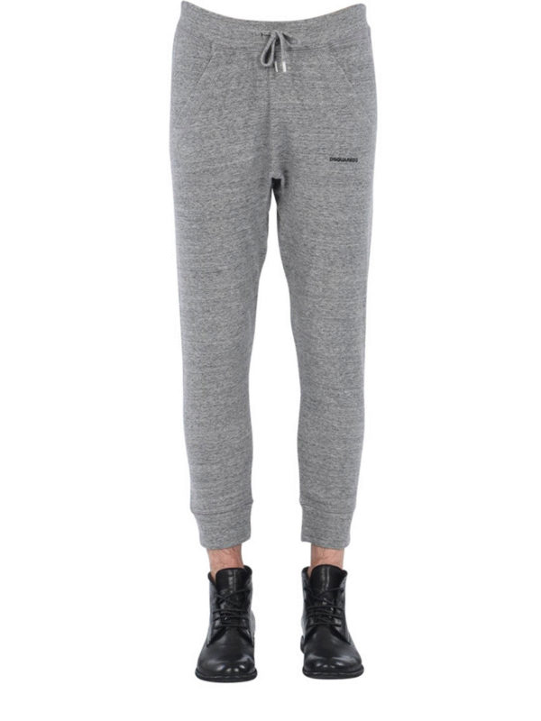 DSQUARED2: Pantalones deportivos online - Pantalón Chándal Gris Para Hombre