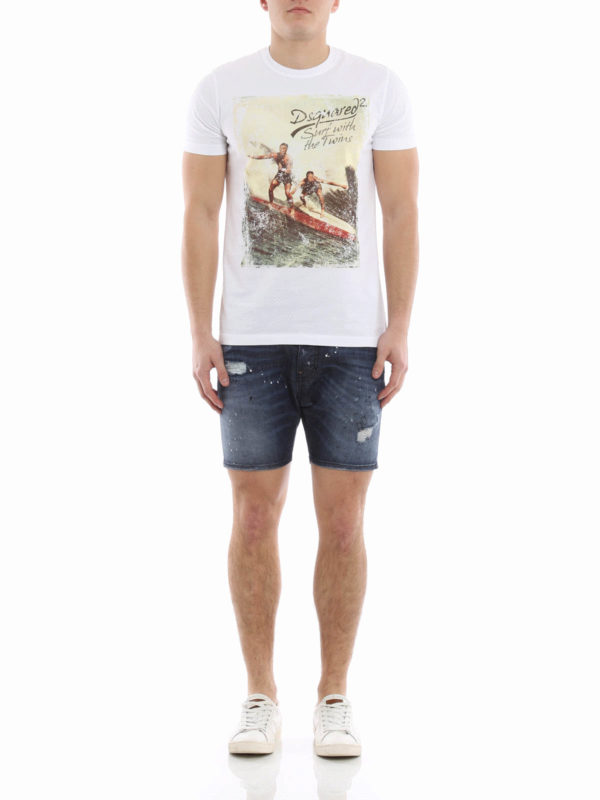 DSQUARED2: Hosen Shorts online - Shorts Fur Herren - Wash