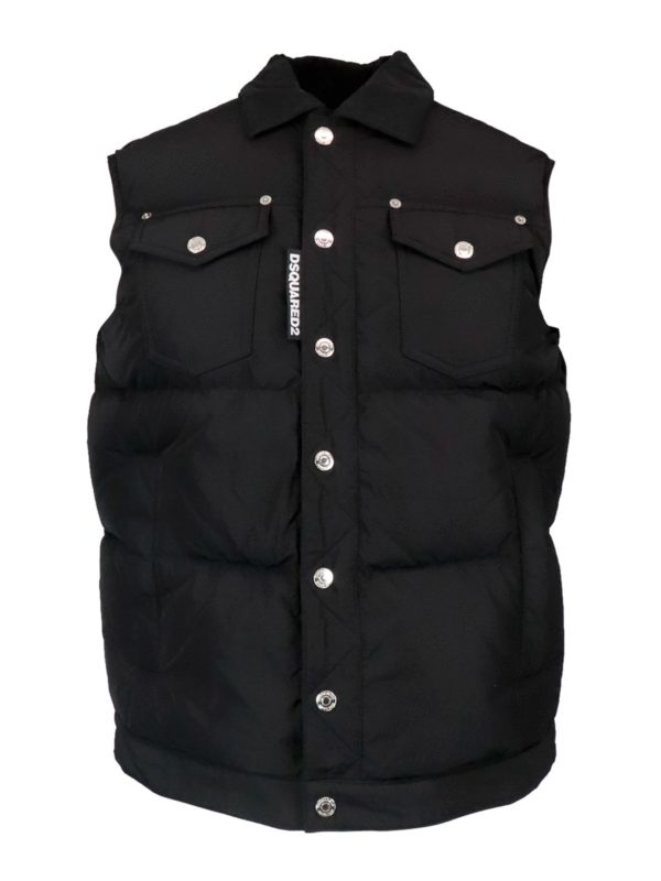 DSQUARED2: padded jackets - Nylon padded vest