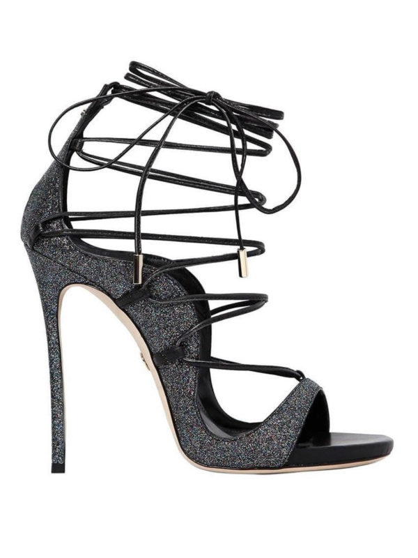DSQUARED2: sandals - Riri glitter sandals