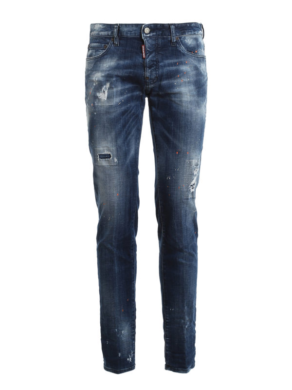 DSQUARED2: Jeans pitillos - Vaqueros Pitillos - Slim