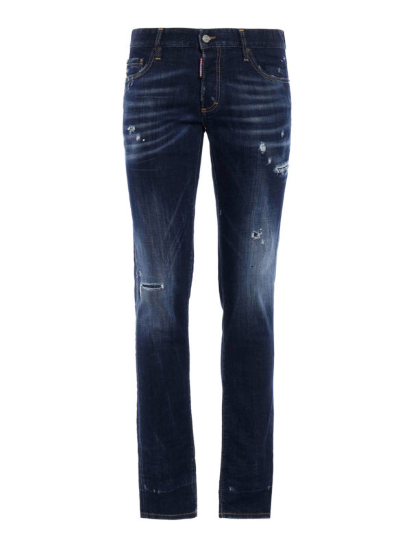 DSQUARED2: Jeans pitillos - Vaqueros Pitillos - Slim