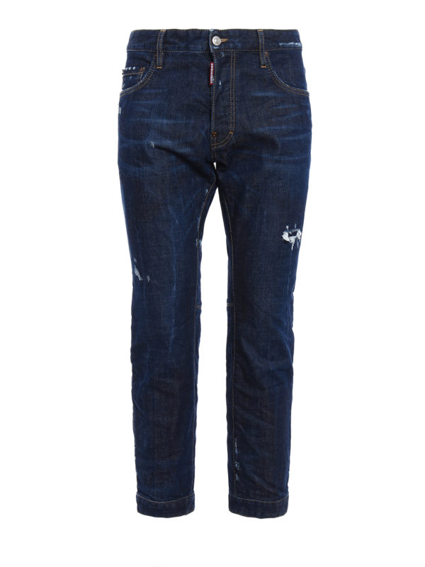 DSQUARED2: Jeans Rectos - Vaqueros Rectos - Biker Sky Jean