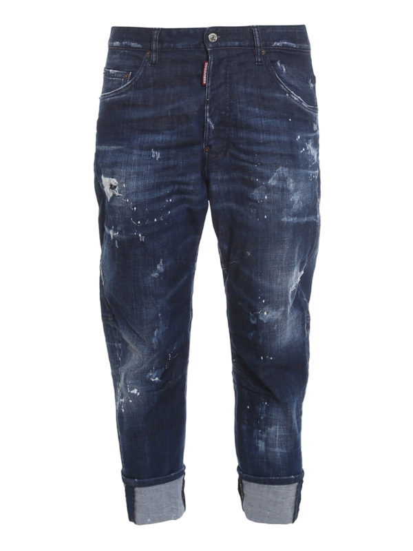 DSQUARED2: straight leg jeans - Combat jeans