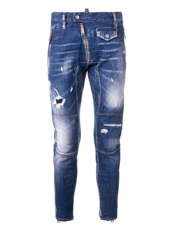 DSQUARED2: Jeans Rectos - Vaqueros Rectos - Lavado Medio