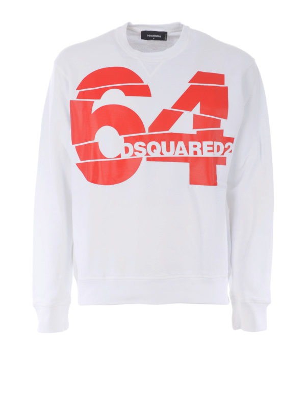 DSQUARED2: Sudaderas y suéteres - Sudadera - Blanco