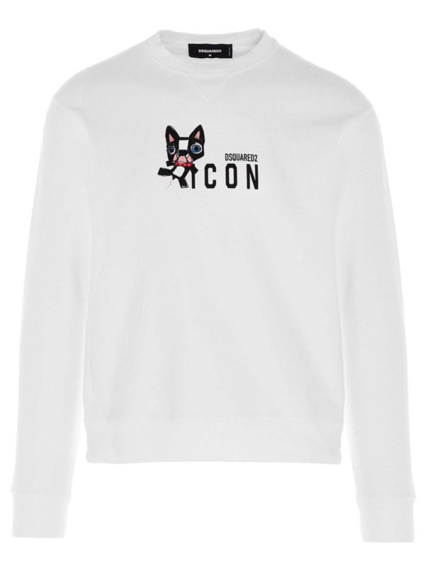 DSQUARED2: Sudaderas y suéteres - Sudadera - Blanco