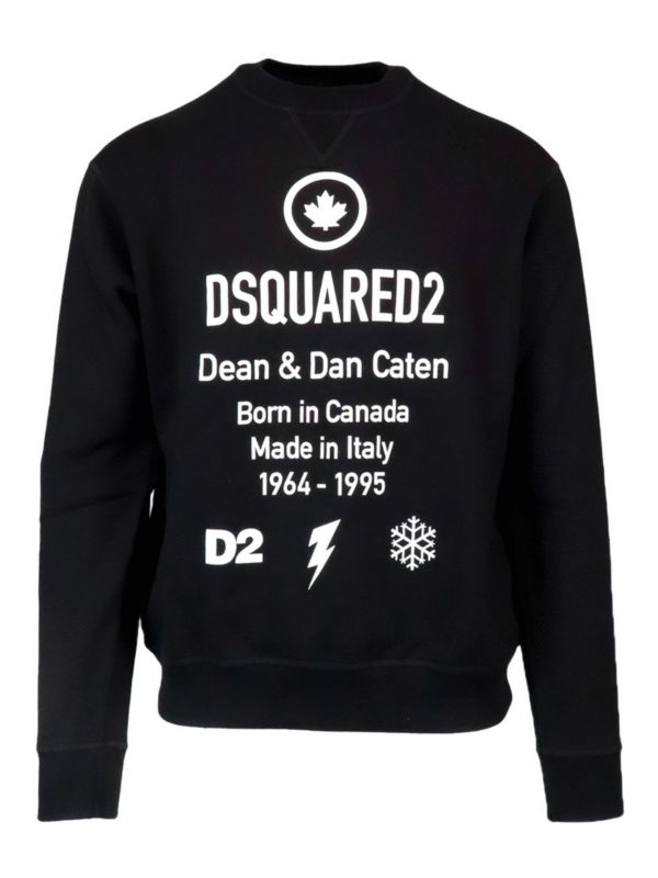 DSQUARED2: Sweatshirts und Pullover - Sweatshirt - Schwarz