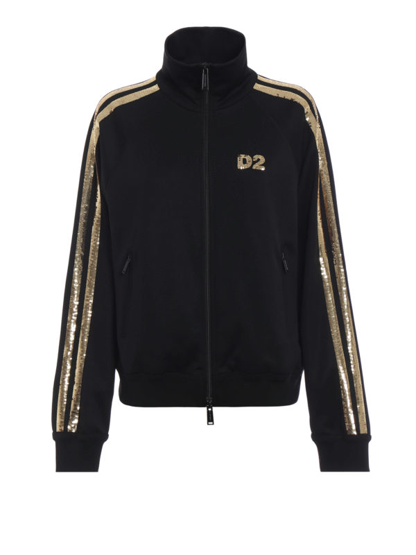 DSQUARED2: Sudaderas y suéteres - Sudadera - Negro